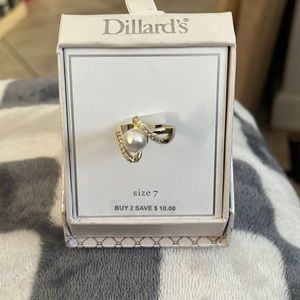 NIB Pearl Ring Size 7